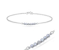 Shining Crystal Silver Bracelet BRS-261